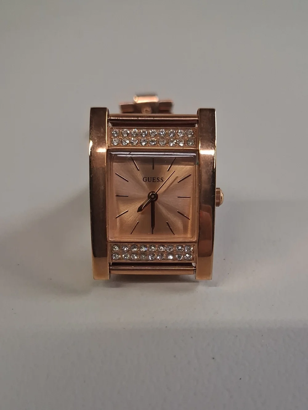 GUESS Rose Gold Crystal Accent Ladies Watch